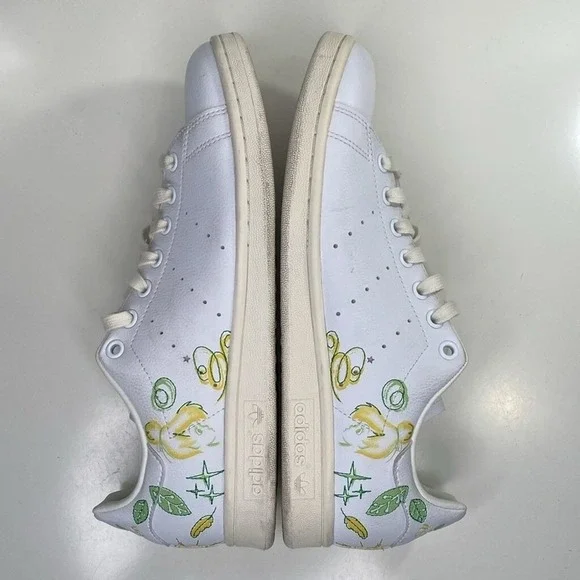 adidas Disney x Stan Smith Tinkerbell Peter Pan Lace Up Sneaker Trainer Size 9 - Picture 9 of 14
